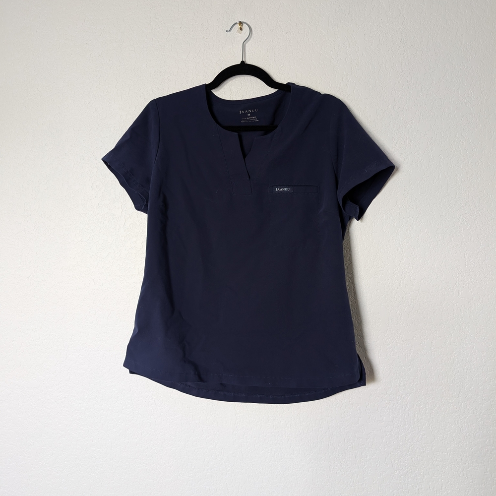 Jaanuu Women's Navy Scrub Top